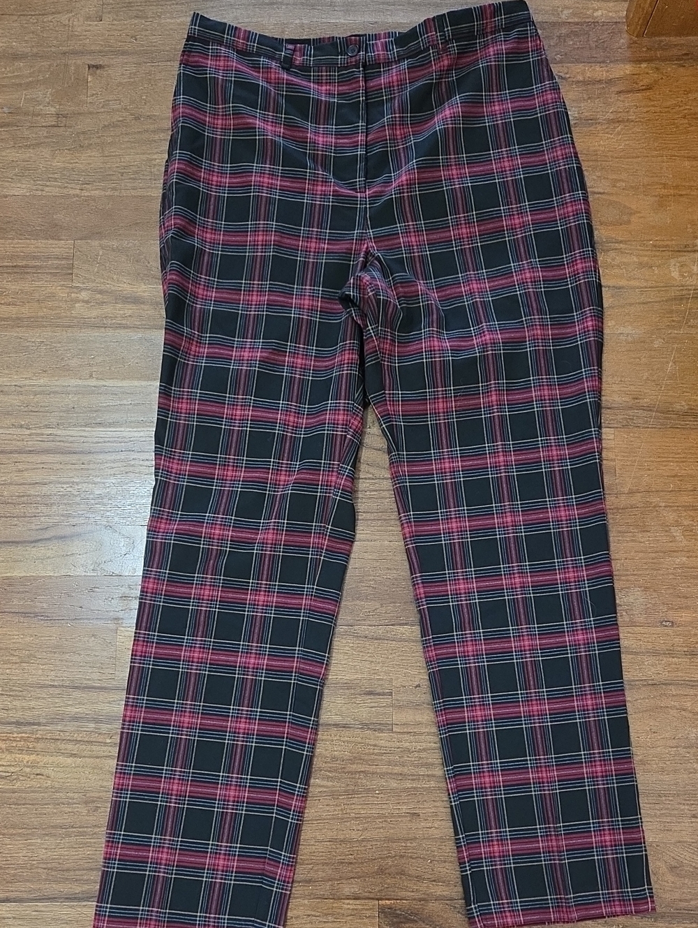 Appleseed's Plaid Straight-Leg Trousers